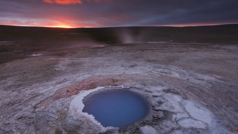Hveravellir geothermal area - highlands of Iceland