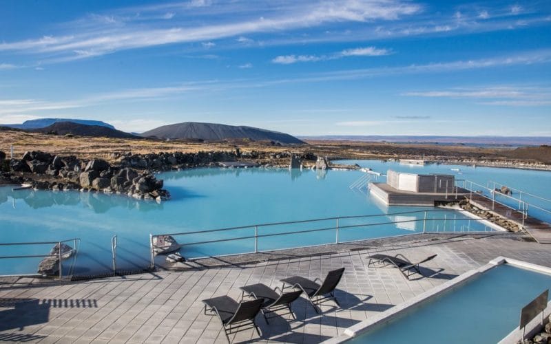 Myvatn Nature Baths in north Iceland hot spring