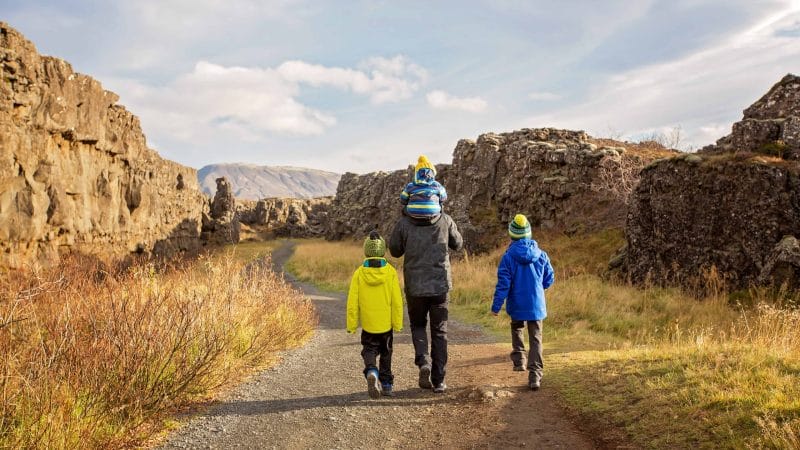Iceland Family Travel in Thingvellir National Park