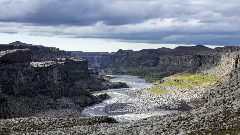 Jökulsárgljúfur canyon in north Iceland
