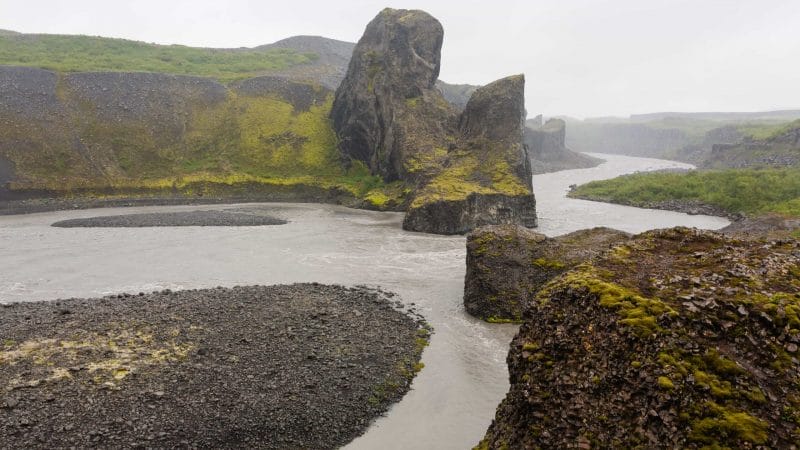 Jökulsárgljúfur canyon in north Iceland