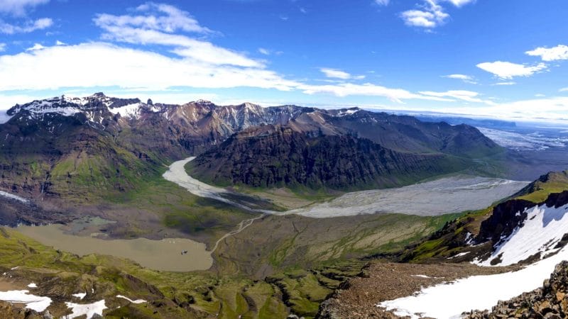 Amazing View from Kristínartindar Mountains in Skaftafell Nature Reserve - Iceland Tours