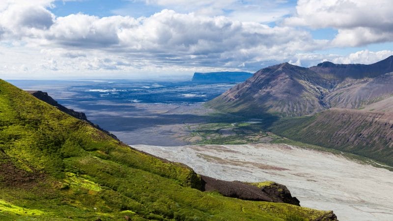 Beautiful View from Kristínartindar Mountains in Skaftafell Nature Reserve - South Iceland Travel Guide