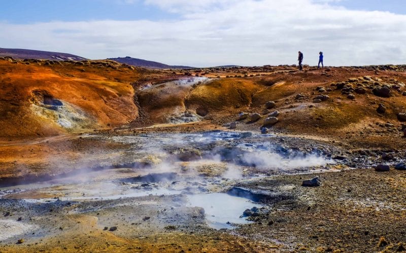 Krysuvik selvik geothermal area in Reykjanes Peninsula Iceland