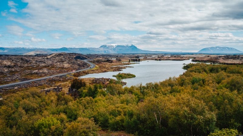 Lake Myvatn in north Iceland