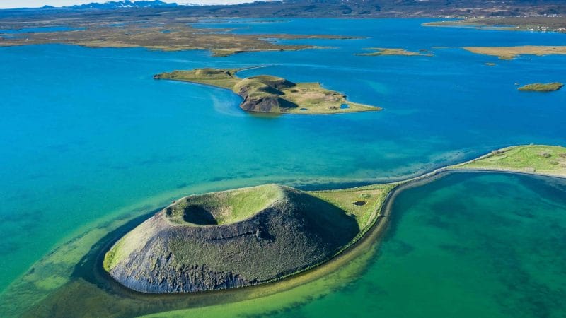 Skutustadagigar in Lake Myvatn North Iceland