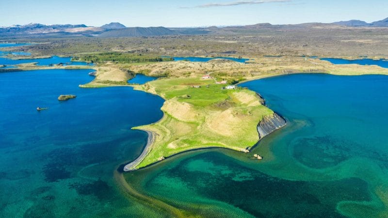 Skutustadagigar in Lake Myvatn North Iceland