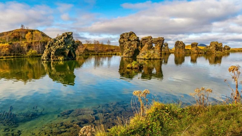 Lake Myvatn in north Iceland