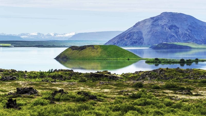 Lake Myvatn in north Iceland