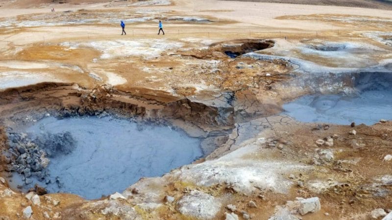 Námaskarð Hverir geothermal area in Myvatn region north Iceland