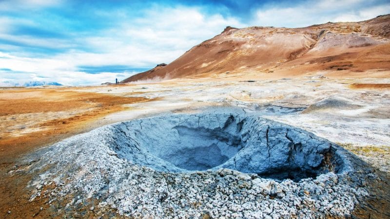 Námaskarð Hverir geothermal area in Myvatn region north Iceland