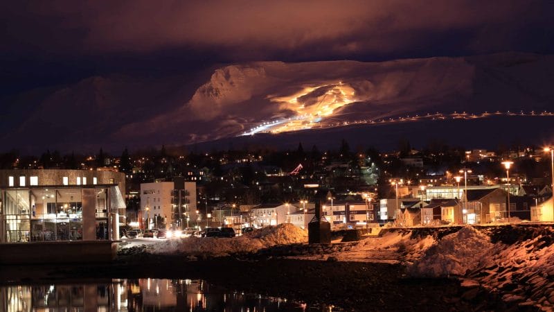 new years and Christmas in Akureyri north Iceland