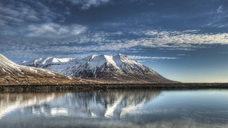 Ólafsfjörður fishing village in north Iceland