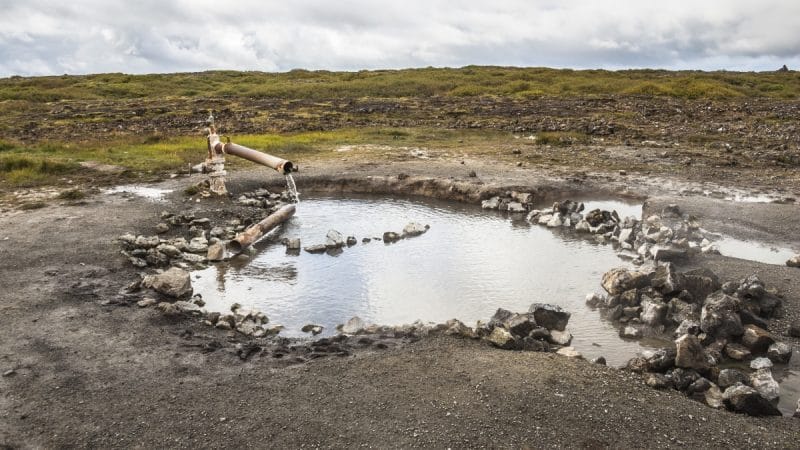 Landbrotalaug hot spring in Snæfellsnes Peninsula