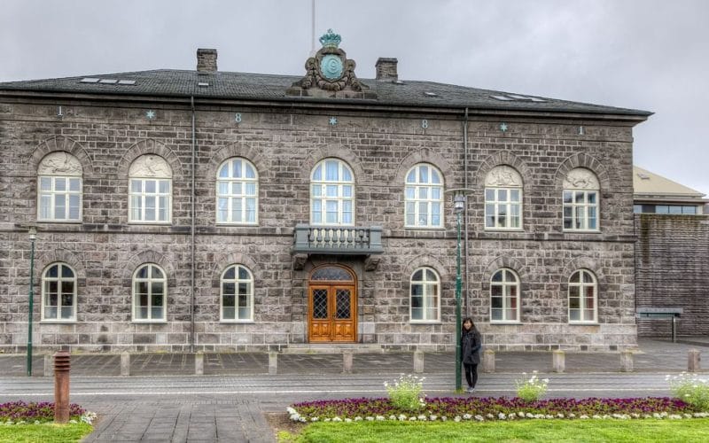 Alþingishúsið on the Reykjavik Private Sightseeing tour, Icelands parliament