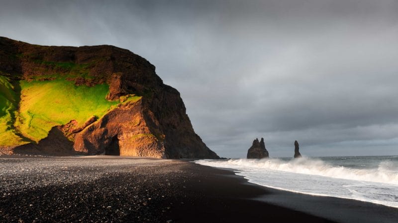 Reynisfjall and Reynisfjara - black sand beach in south Iceland Tours