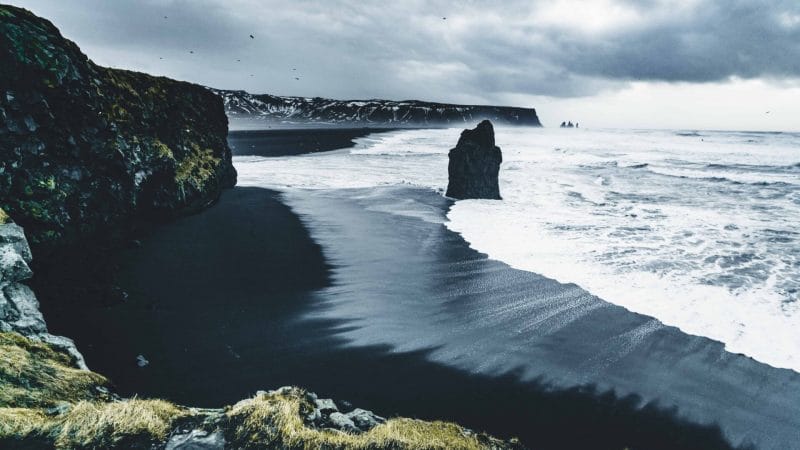 Kirkjufjara and Reynisfjara - black sand beach south Iceland Tours