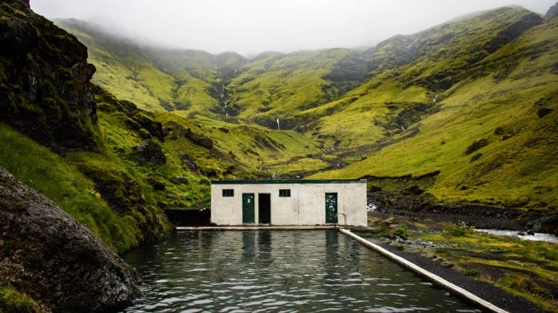 South Iceland Tour Booking - Seljavallalaug Swimming Pool
