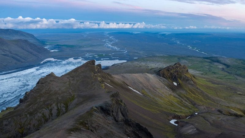 Amazing View from Kristínartindar Mountains in Skaftafell Nature Reserve - Iceland Tours Booking