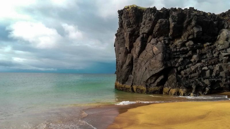 Skarðsvík Golden Beach - Snæfellsnes Peninsula Iceland Tours