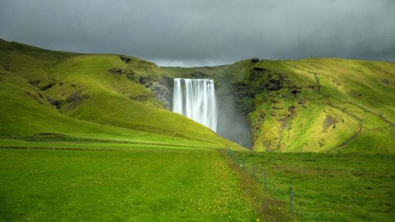 Beautiful Skógafoss Waterfall - South Iceland Travel Packages