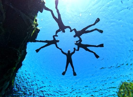 Snorkeling Silfra in Iceland, snorkel between the continents in Iceland