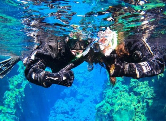 Snorkeling in Silfra, Snorkel in Iceland, Snorkel between the tectonic plates in Iceland, Snorkel in Thingvellir National Park