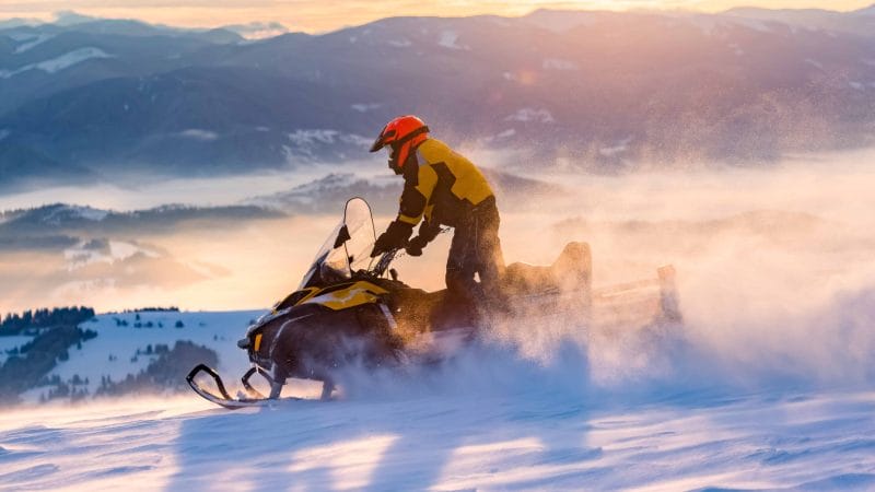 Iceland Snowmobile Tour, Snowmobile Iceland, Snowmobiling in Iceland, snowmobile on a glacier in Iceland