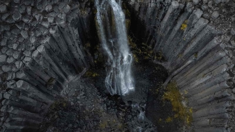Stuðlafoss watefall in East Iceland, hidden gem in Iceland