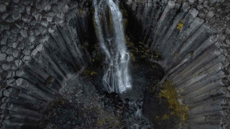 Stuðlafoss watefall in East Iceland, hidden gem in Iceland