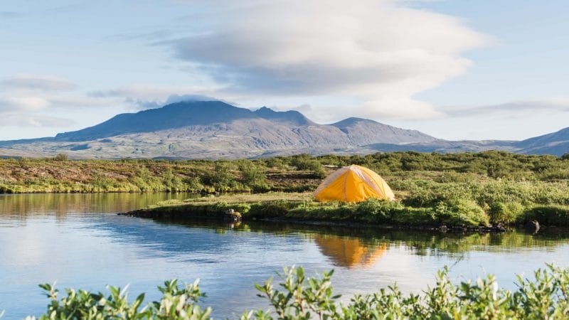 Camping at Þingvellir National Park - Golden Circle Iceland Tour