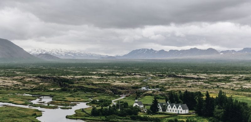 Thingvellir National Park during summer in Iceland