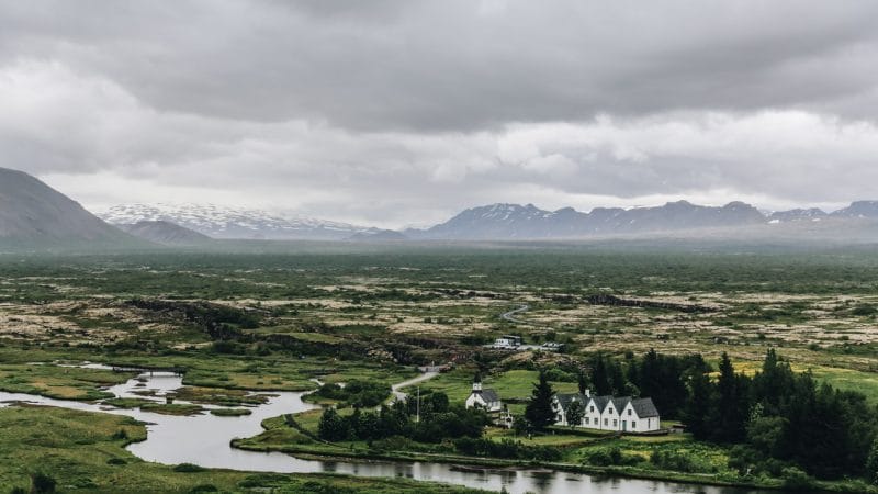Thingvellir National Park during summer in Iceland