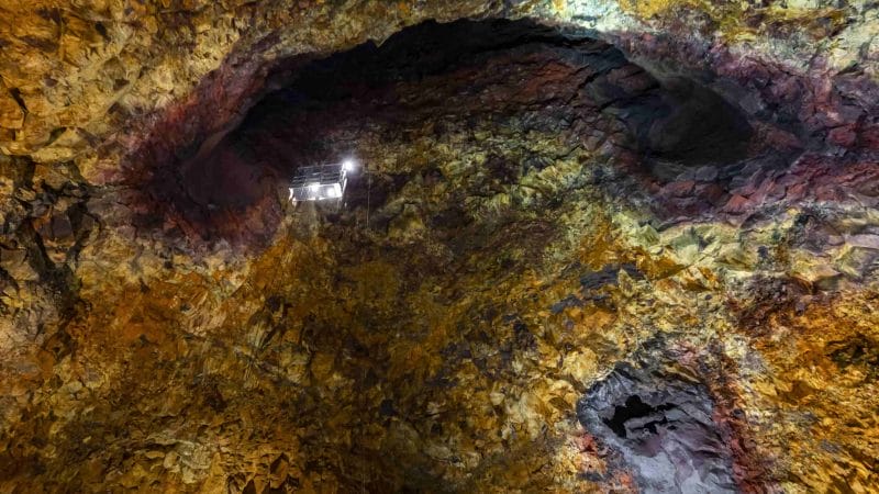 Thrihnukagigur volcano - inside the volcano in Iceland