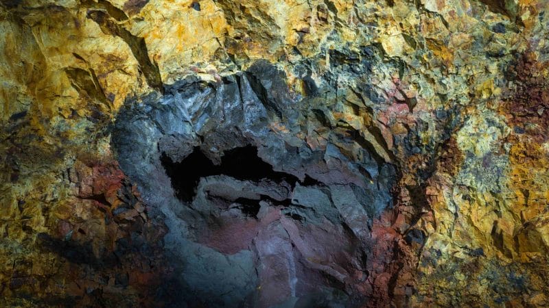 Thrihnukagigur volcano - inside the volcano in Iceland