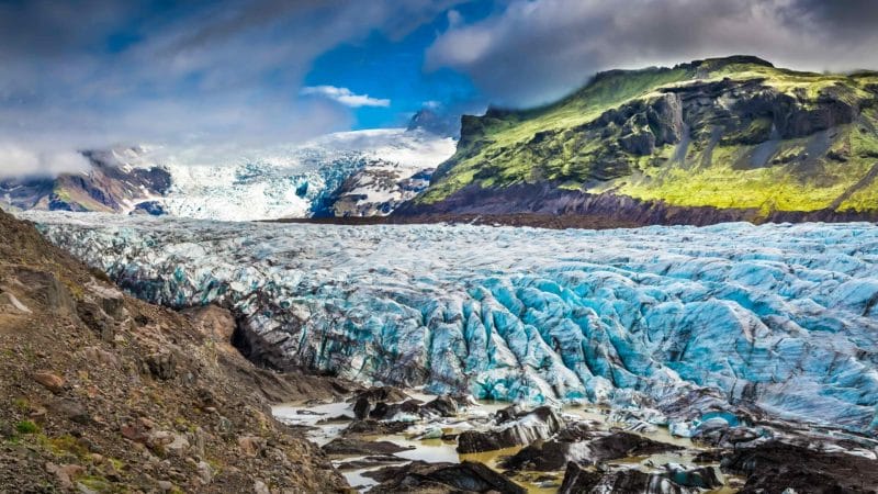 Vatnajokull glacier in Iceland, the largest glacier in Europe
