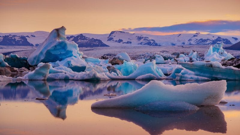 Glacier Lagoons Iceland, Vatnajokull National Park - Jokulsarlon glacier lagoon in south east Iceland