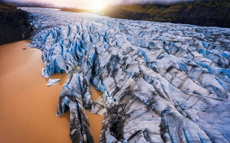 Vatnajokull National Park - Svínafellsjokull glacier in Skaftafell Nature Reserve