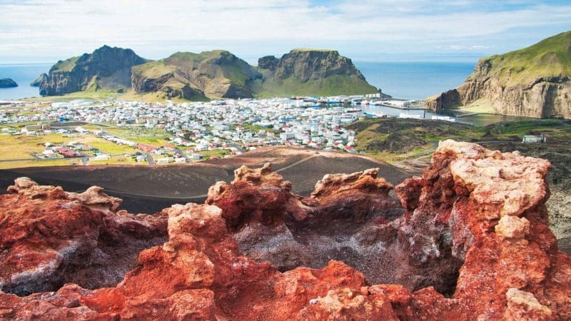 Vestmannaeyjar island in south Iceland, Westman Islands