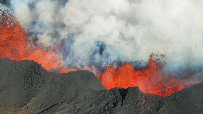Volcano in Iceland - Iceland Active Volcano