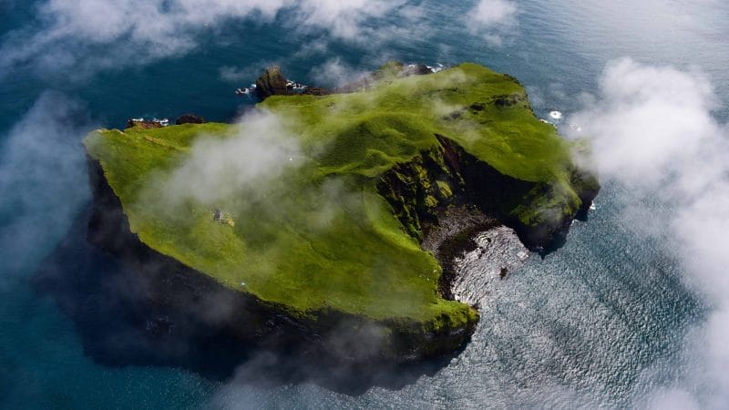 Vestmannaeyjar island in south Iceland, Westman Islands