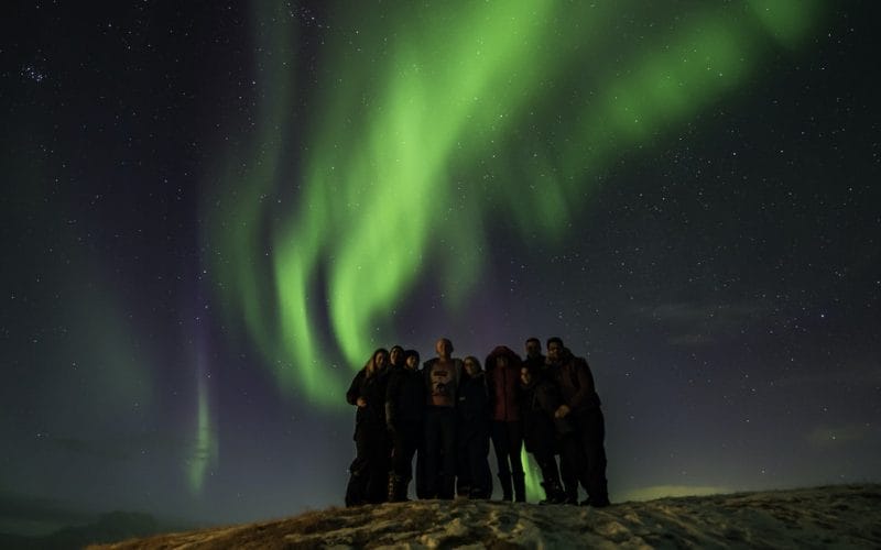 northern lights in Iceland on the ultimate reykjavik night tour