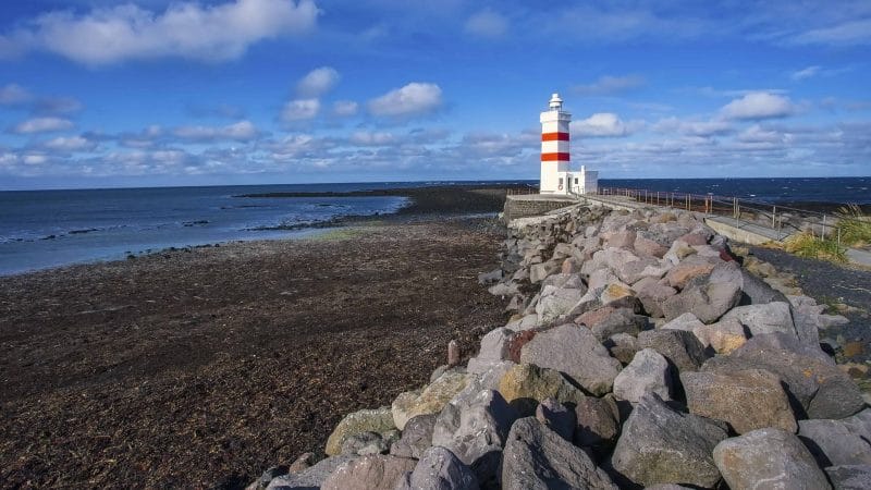 Garðskagaviti lighthouse in Reykjanes Peninsula