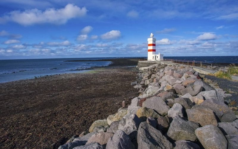 Garðskagaviti lighthouse in Reykjanes Peninsula