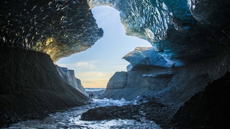 natural ice cave in Iceland
