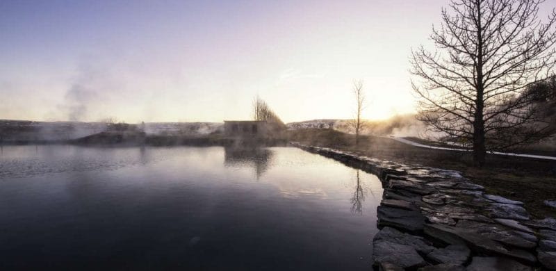 Secret Lagoon hot spring in Iceland