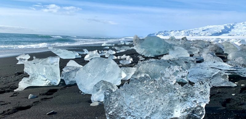 Diamond beach in south Iceland
