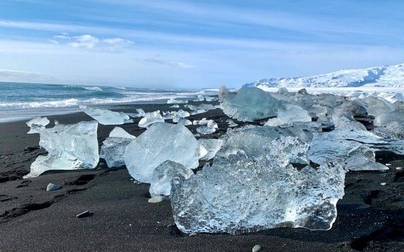Diamond beach in south Iceland