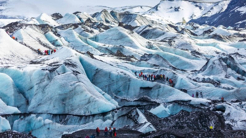 Iceland glacier hike on Sólheimajökull glacier