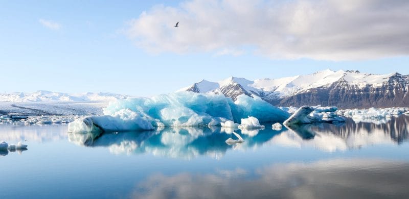 Jokulsarlon glacier lagoon in south east Iceland